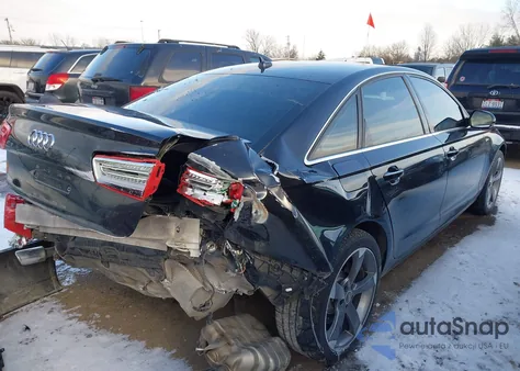 2013 Audi A6 3.0T Premium from USA, damaged, VIN WAUGGAFC0DN111428